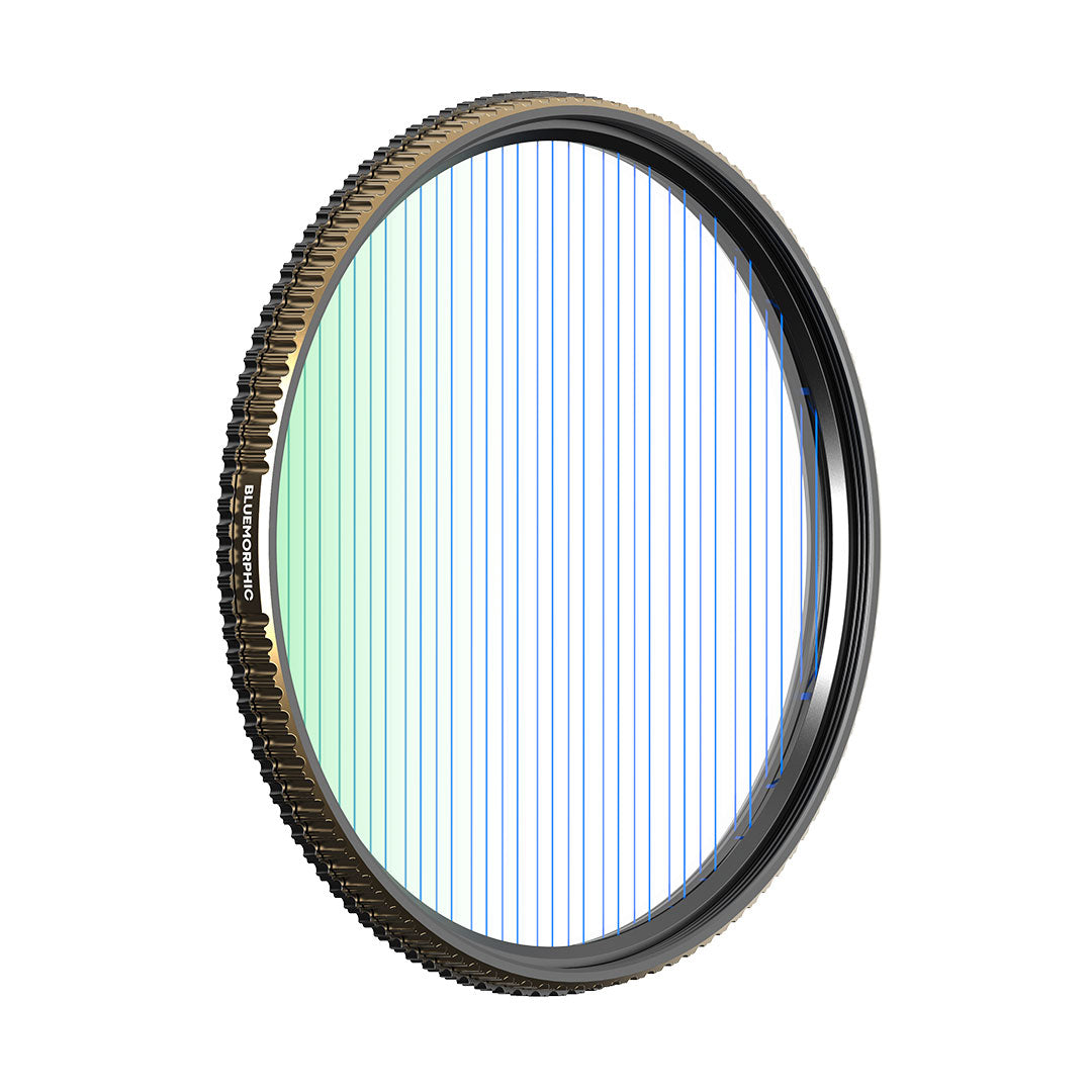 ICE CO 95 Mm Blue Streak Spezialeffektfilter – Anamorph Filter Für Nächtliche Videoaufnahmen, Wasserabweisend Und Mit Aufbewahrungsbox