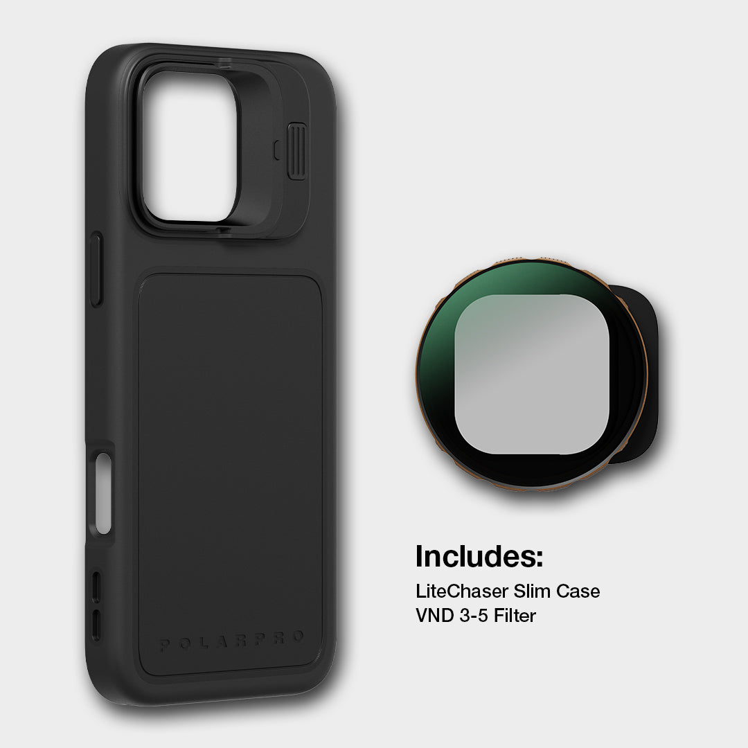 LiteChaser 16 Slim Case - Black / iPhone 16 Pro / Slim Case LiteChaser 16 Slim Case - Black / iPhone 16 Pro / Slim Case