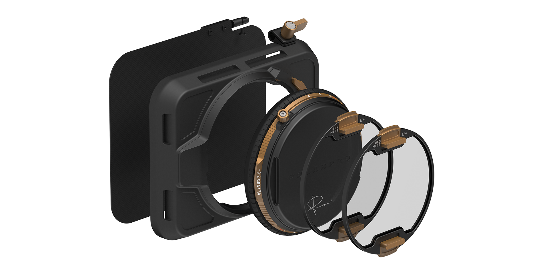 High-performance VND/PL Matte Box for outdoor shooting